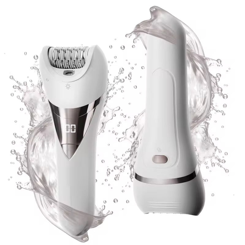 2-i-1 – Vandtæt Epilator & Ladyshaver med LED-lys