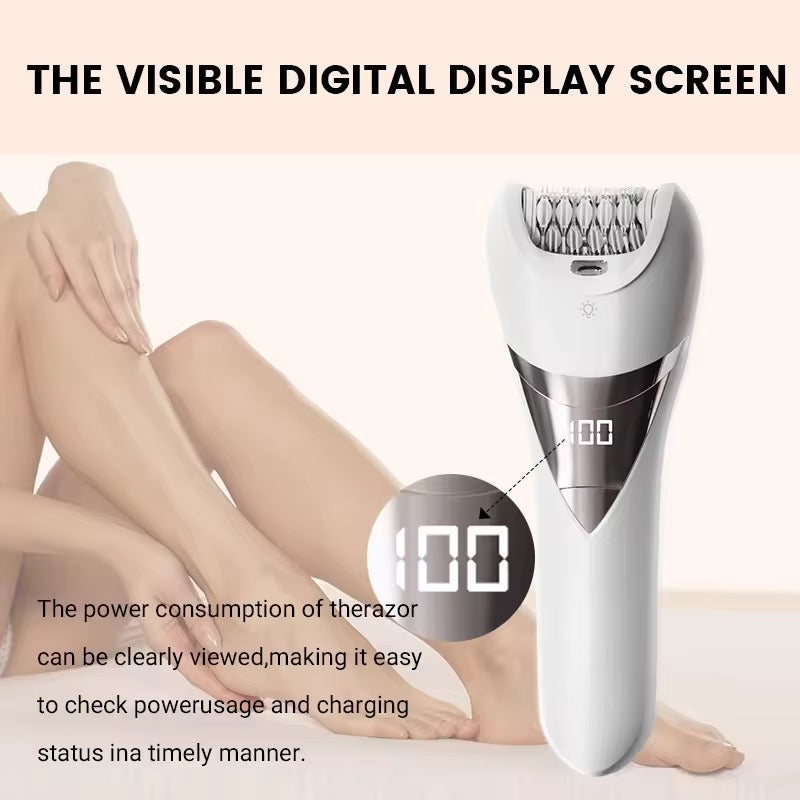 2-i-1 – Vandtæt Epilator & Ladyshaver med LED-lys