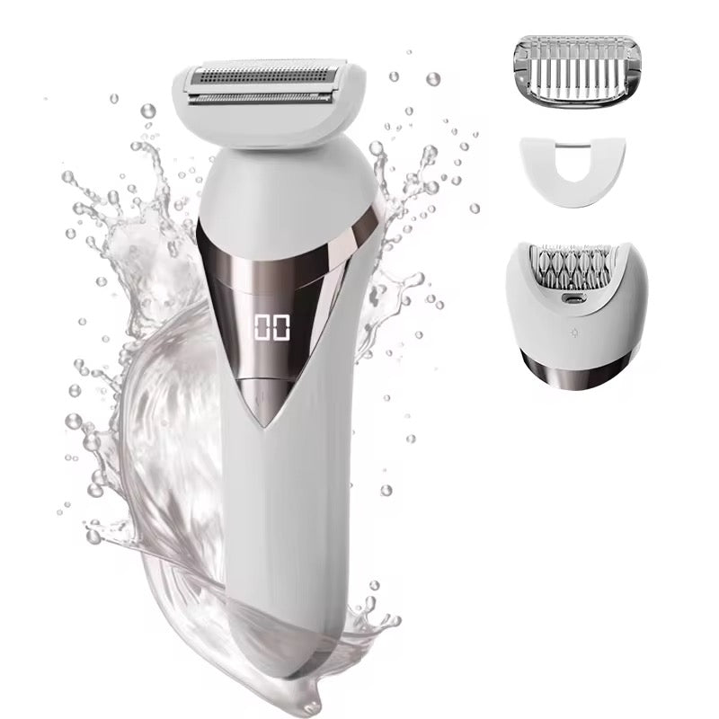2-i-1 – Vandtæt Epilator & Ladyshaver med LED-lys