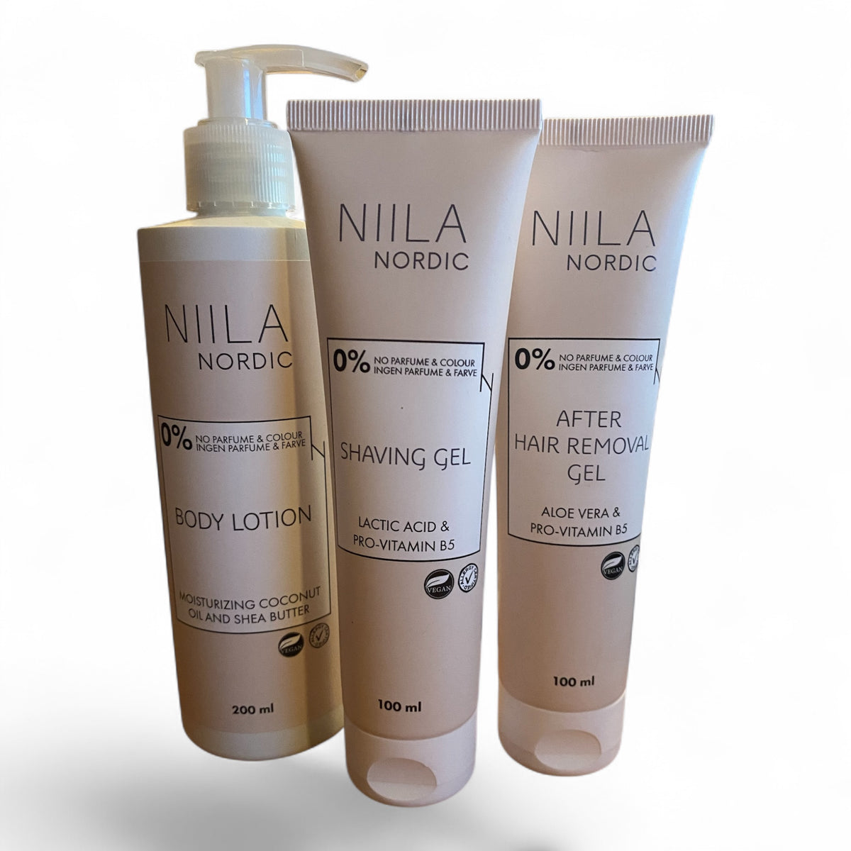 Niila Shave Care Pakke – 3-trins plejesæt til glat og velplejet hud