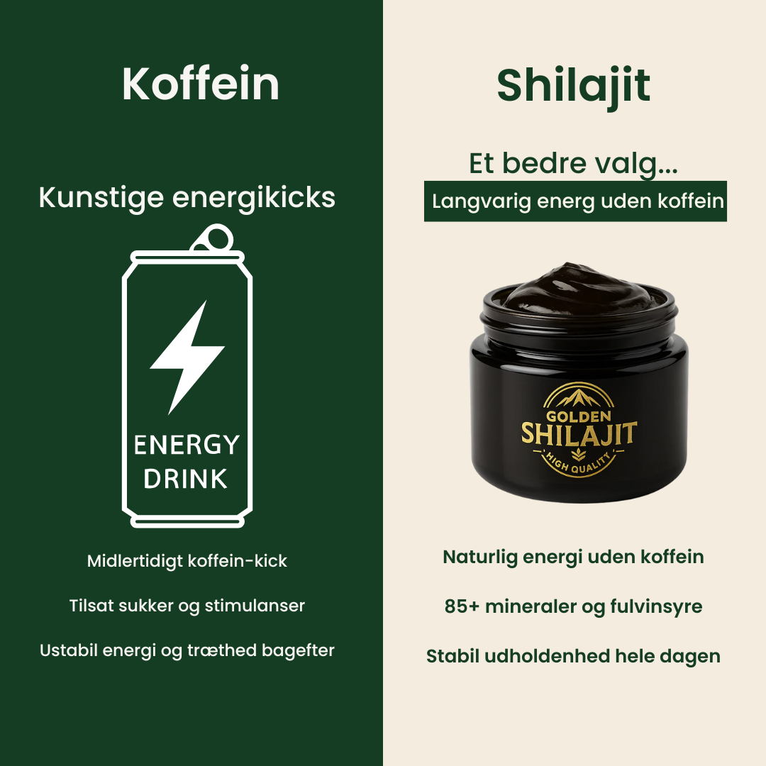 Golden Shilajit™ – naturlig energi og fokus i sin reneste form