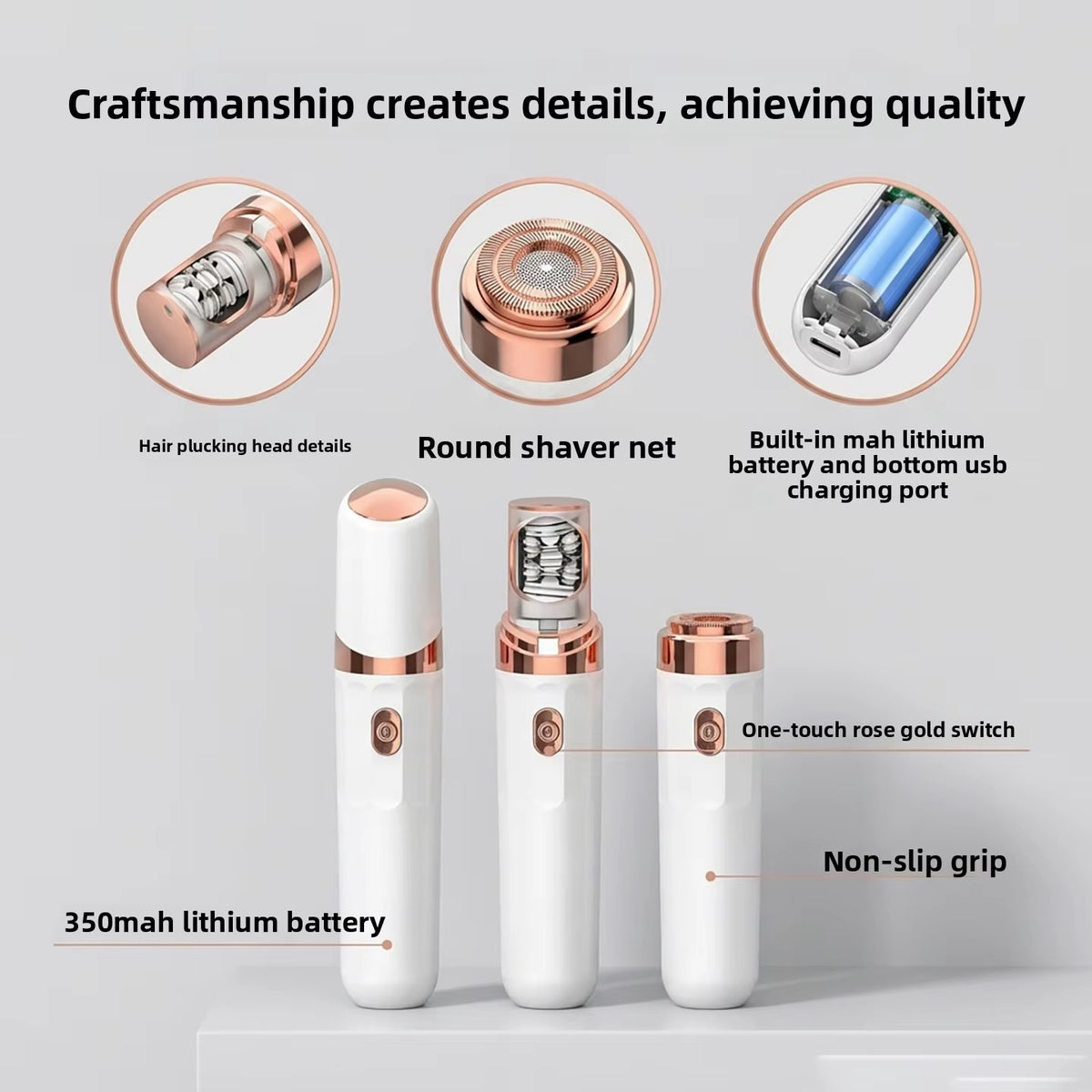 MiniSmooth 2-i-1 – Mini Ladyshaver & Epilator til ansigt og krop
