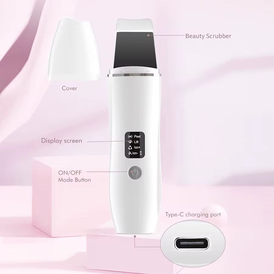Ultrasonic EMS Skin Scrubber – Dybderens, løft og glød i ét apparat
