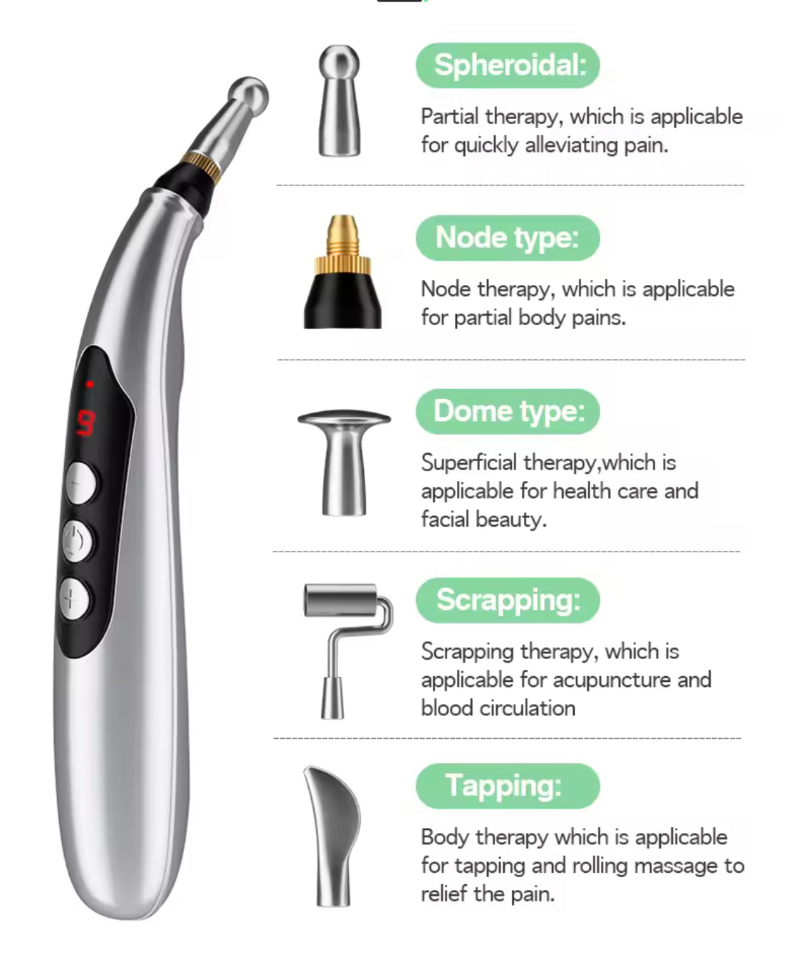 EMS Massage pen - genopladelig