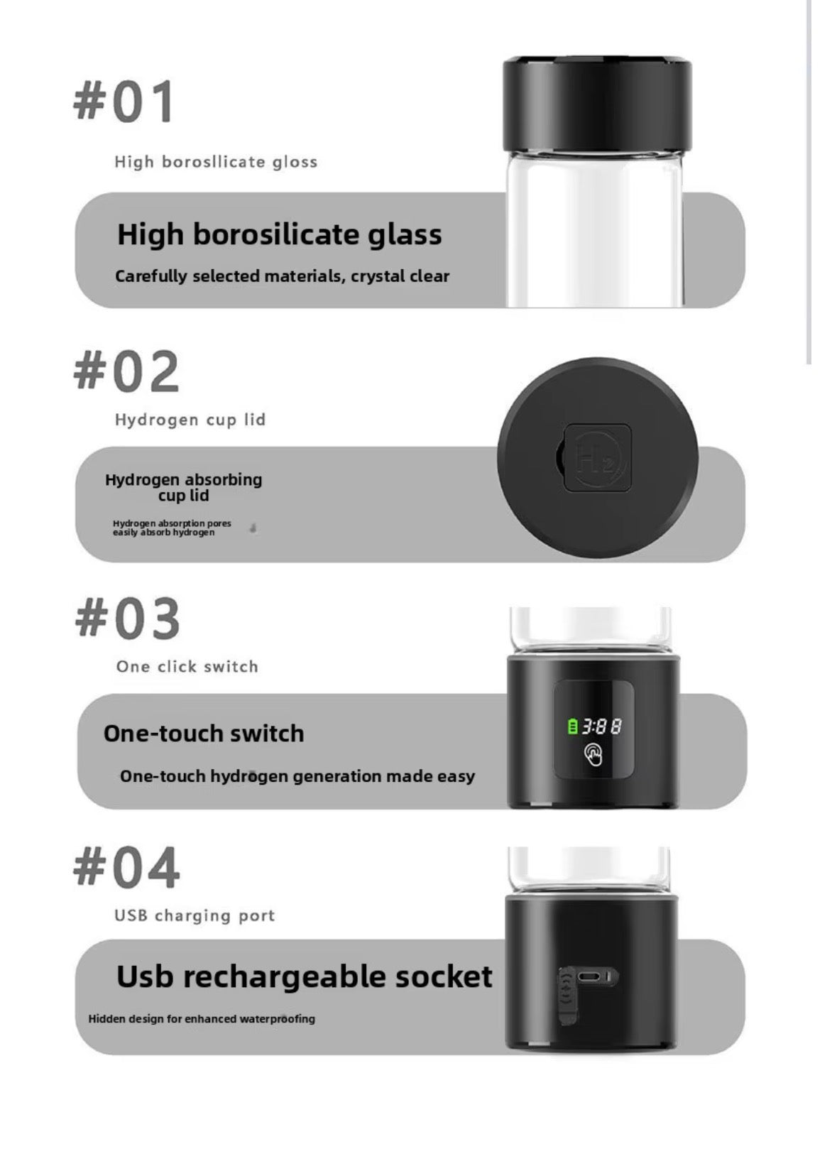 Hydro 2-i-1 enhed - Drik eller inhaler