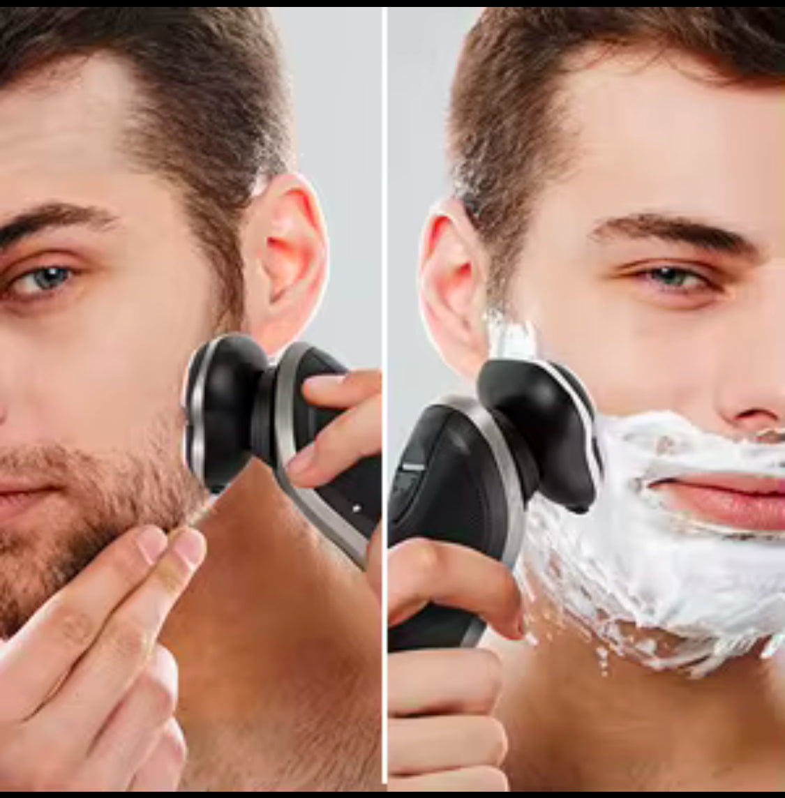 Shaver med opladnings- og steriliseringsbase