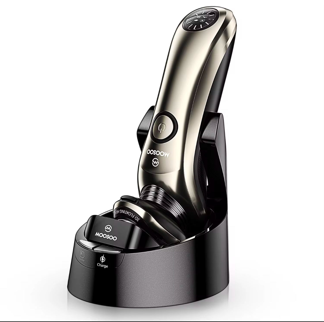 Shaver med opladnings- og steriliseringsbase