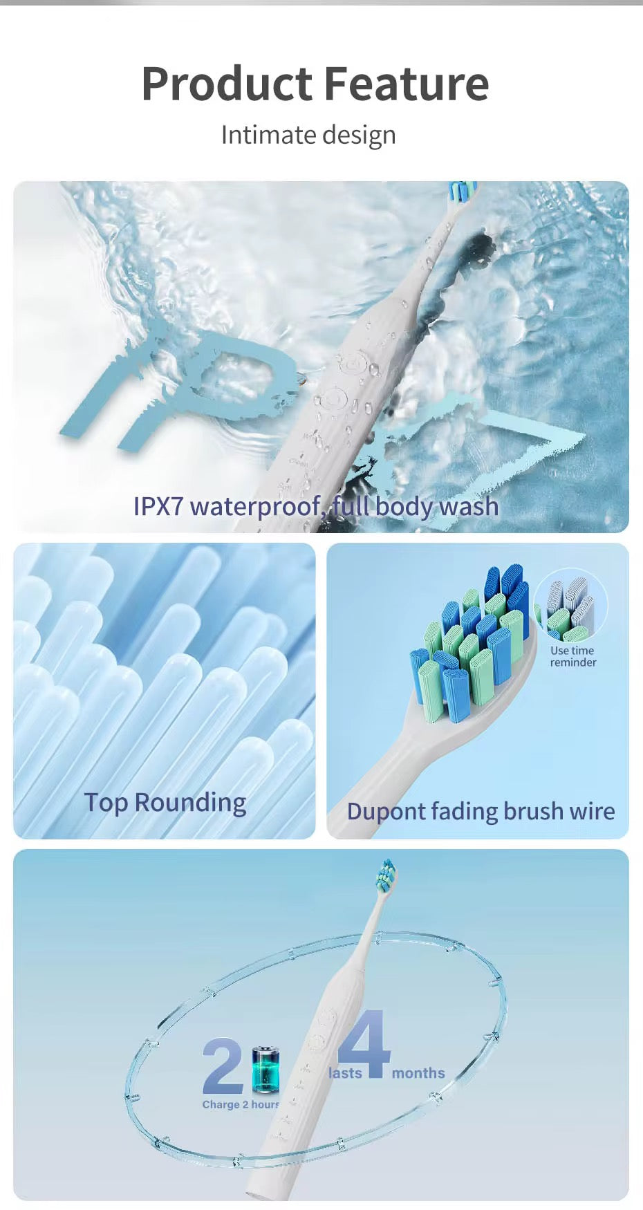 SkyBrush Ultra Sonic Whitening El-tandbørste
