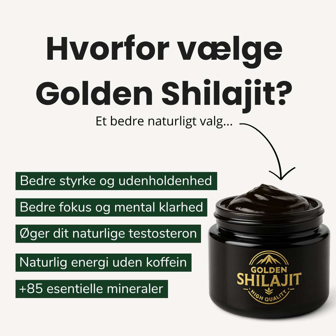 Golden Shilajit™ – naturlig energi og fokus i sin reneste form