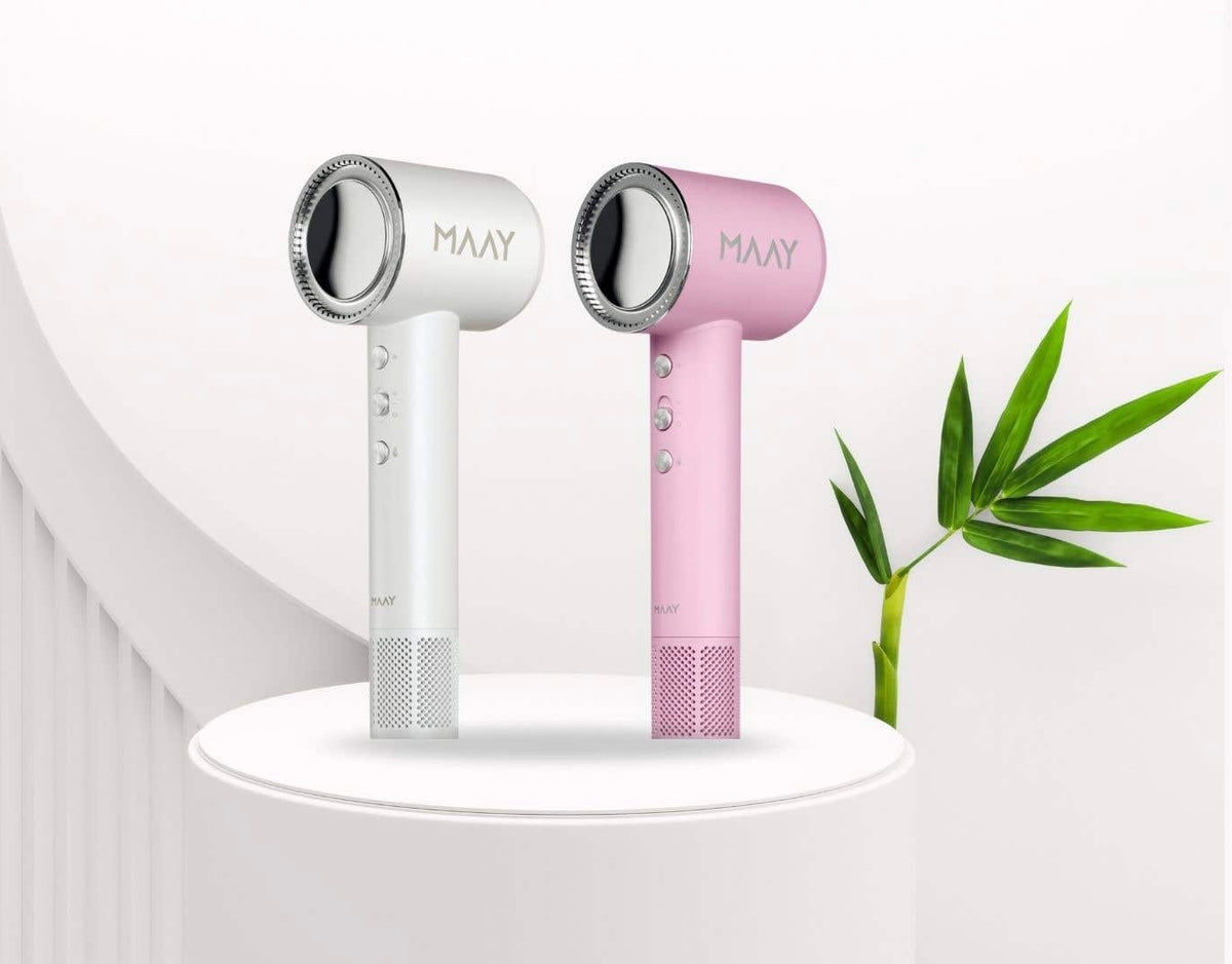 MAAY Ionic hårtørrer – Dansk design. Professionel ydeevne. Hver dag.